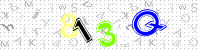 Blue Captcha Image